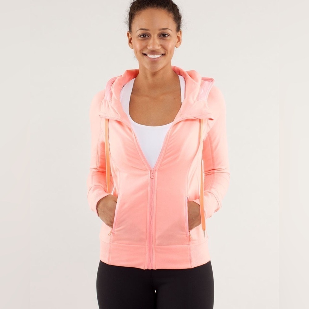 LULULEMON | rejuvenate hoodie coral | size 2